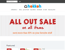 Tablet Screenshot of hokkohshop.com